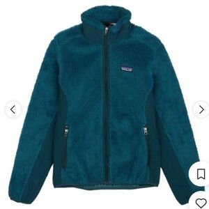 Patagonia Kids Teal Fleece Puffer Jacket
